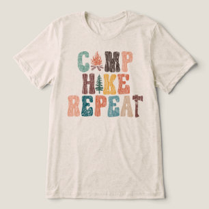 Camp Wandern Wiederholen Tri-Blend Shirt