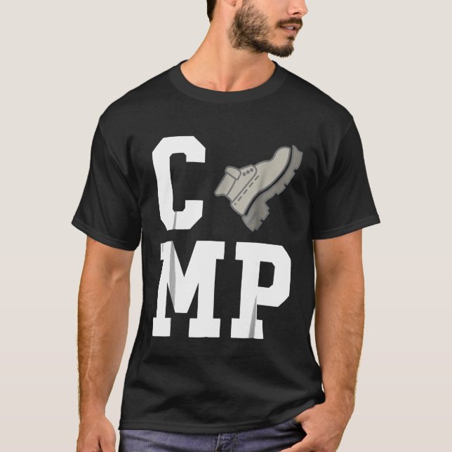 Camp Wanderstiefel - Camping T - Shirt (Vorderseite)