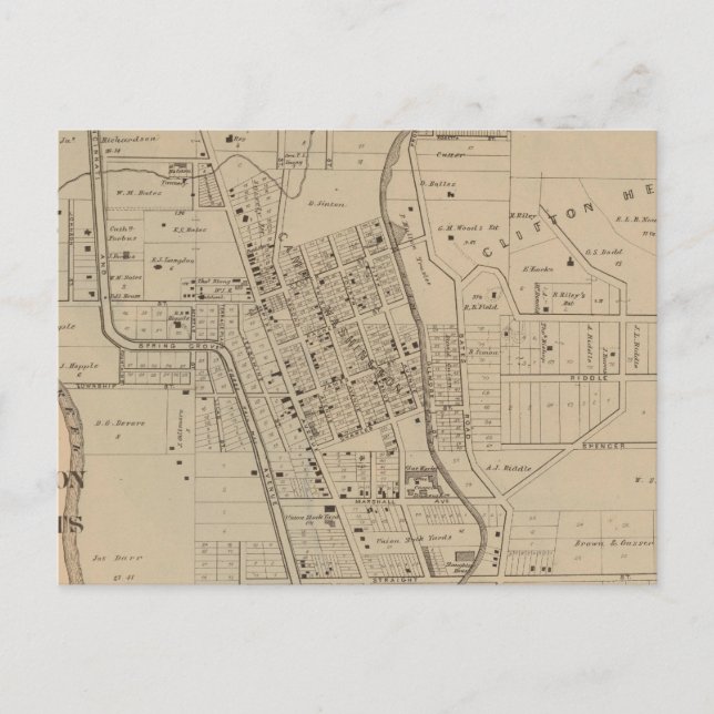 Camp Washington, Clifton Heights, Ohio Postkarte (Vorderseite)