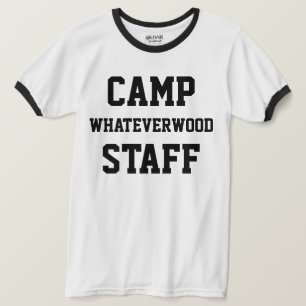 Camp Whateverwood Staff Black T-Shirt
