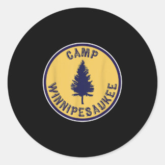 Camp Winnipesaukee Shirt Retro Summer Camp Runder Aufkleber