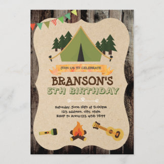 Camp-Wort-Einladung Einladung