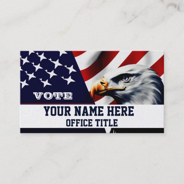 Campaign Template Business Card Visitenkarte (Vorderseite)