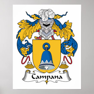 Campana Familienwappen Poster