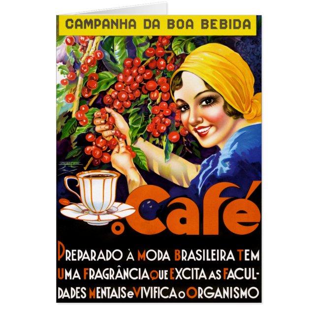 Campanha Da Boa Bebida Coffee Vintage Ad Poster (Vorne)