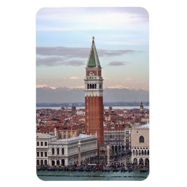 Campanile di San Marco, Venedig, Italien Magnet (Vertikal)
