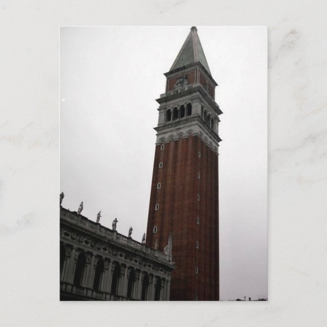 Campanile Piazza San Marco Postkarte (Vorderseite)