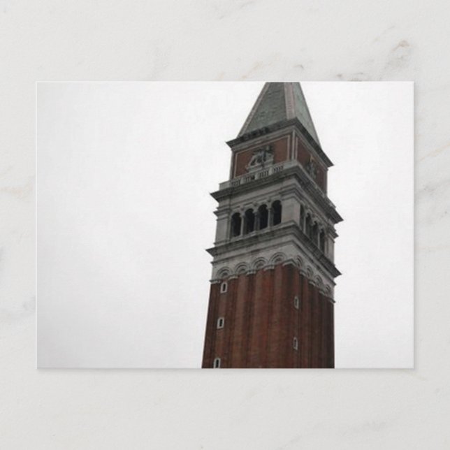 Campanile Piazza San Marco Postkarte (Vorderseite)