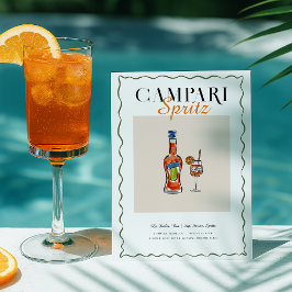 Campari Spritz Recipe Cocktail Postkarte