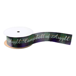 Campbell Argyll Clan karierten schottischen Tartan Satinband