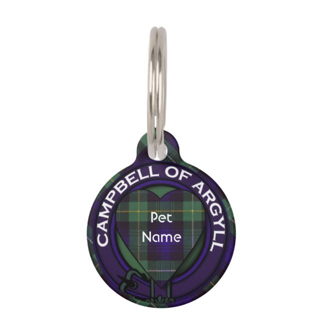 Campbell Argyll Clan karierten schottischen Tartan Tiermarke (Vorderseite)
