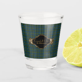 Campbell Argyll Original Scottish Clan Tartan Schnapsglas