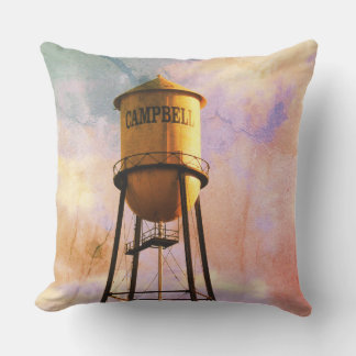 Campbell CA Historischer Wasserturm Kissen