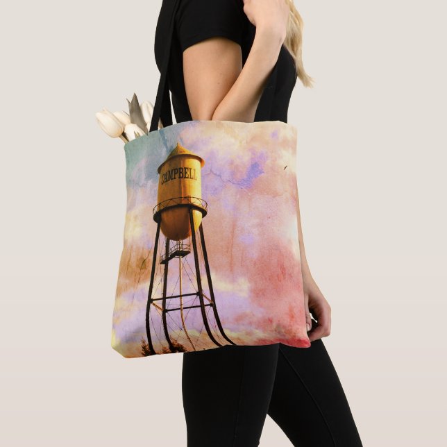 Campbell CA Wasserturm Brushed Polyester-Tasche (Von Nahem)