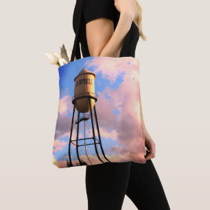 Campbell CA Water Tower Brushed Polyester Tasche