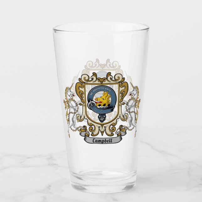 Campbell Clan Abzeichen Glas (Vorderseite)