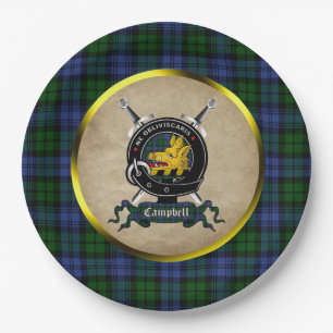 Campbell Clan Abzeichen Paper Plate Pappteller