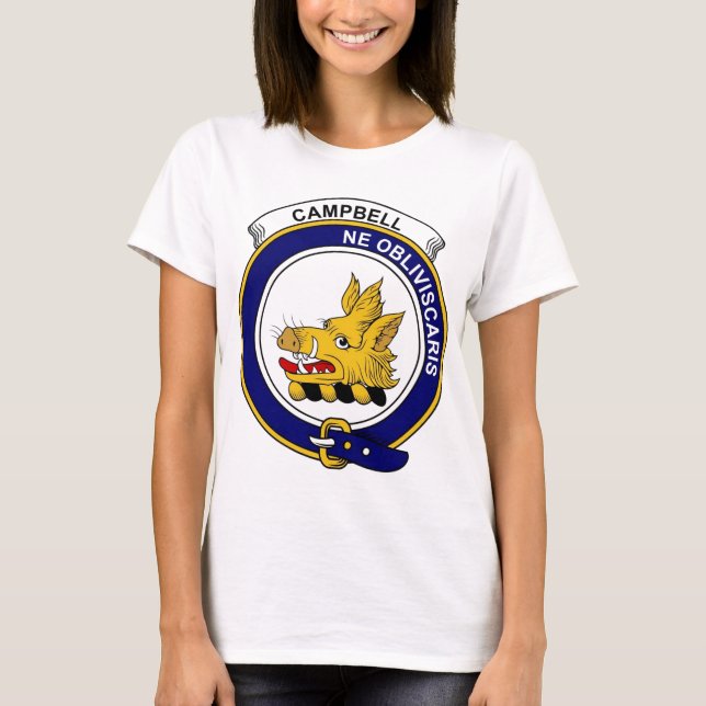 Campbell-Clan-Abzeichen T-Shirt (Vorderseite)