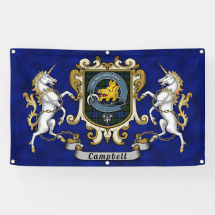 Campbell Clan Abzeichen & Tartan Banner