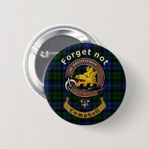 Campbell Clan Abzeichen & Tartan Button