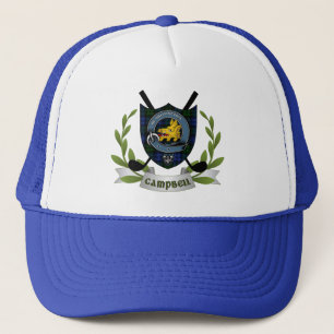 Campbell Clan Abzeichen & Tartan Golf Truckerkappe