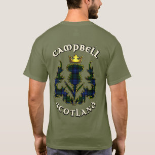 Campbell Clan Abzeichen & Tartan mit Motto T-Shirt