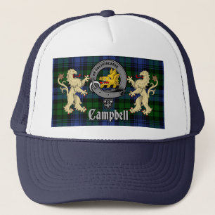 Campbell Clan Abzeichen & Tartan Truckerkappe