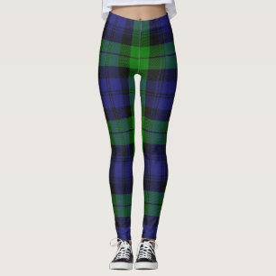 Campbell Clan Tartan Kariert Black Watch Leggings