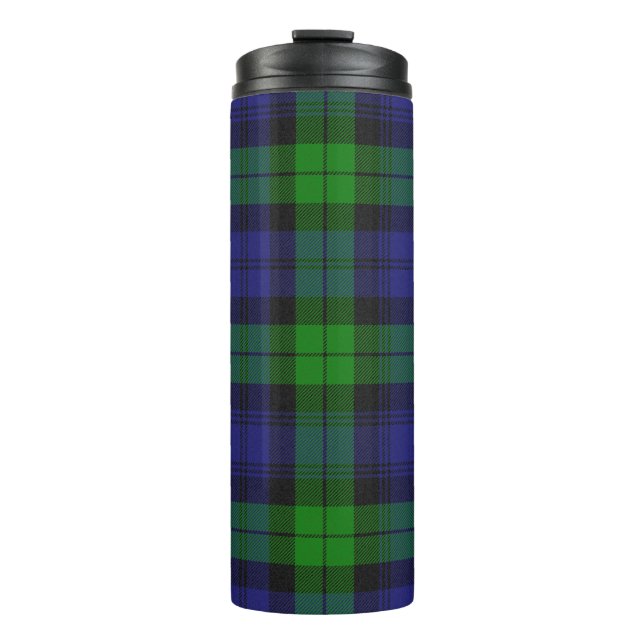 Campbell Clan Tartan Kariert Black Watch Thermosbecher (Vorderseite)
