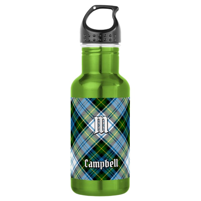 Campbell Dress Tartan Edelstahlflasche (Vorderseite)