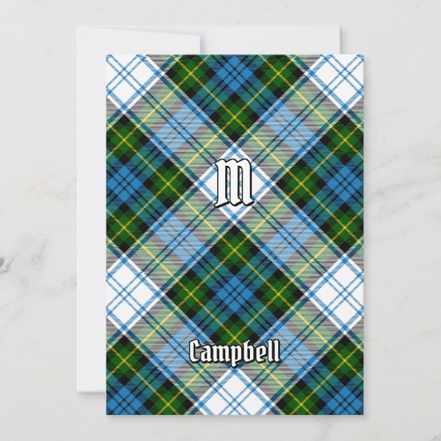 Campbell Dress Tartan Einladung (Vorderseite)