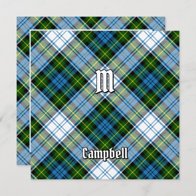 Campbell Dress Tartan Einladung (Vorne/Hinten)