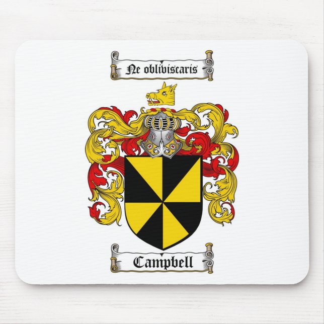 CAMPBELL-FAMILIENWAPPEN - CAMPBELL-WAPPEN MOUSEPAD (Vorne)