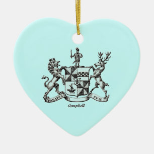 CAMPBELL-FAMILIENWAPPEN KERAMIKORNAMENT