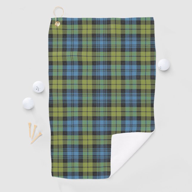Campbell-FamilieScottishTartan Golfhandtuch (Insitu)