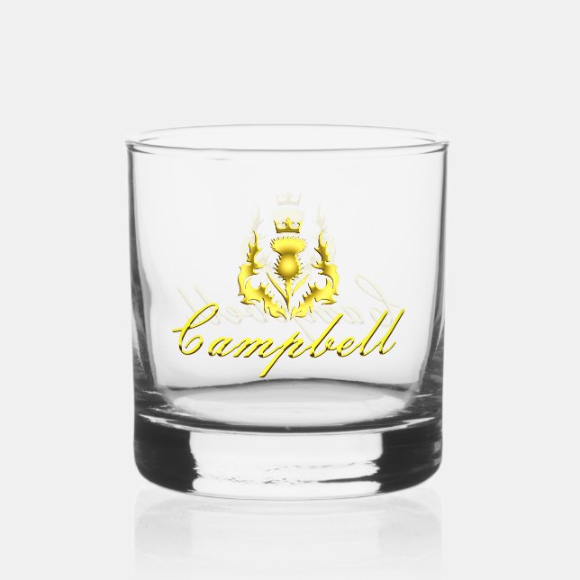 Campbell Gold Kronleuchter Whiskey Glas (Vorderseite)
