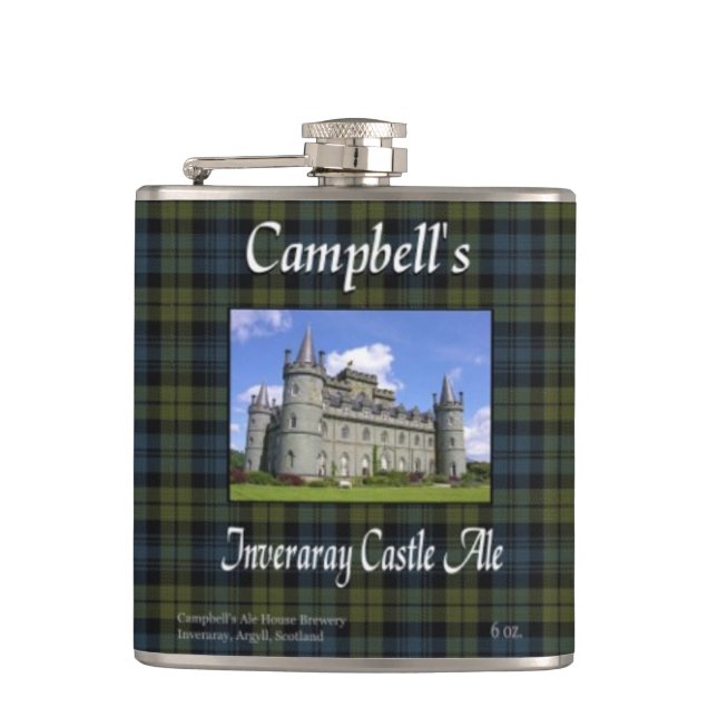 Campbell Inveraray Schloss-Ale Flachmann (Vorderseite)