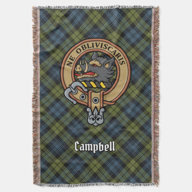 Campbell-Kamm über Tartan Decke (Vorderseite Vertikal)