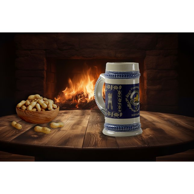 Campbell Klan Burg Personalisiertes Bier Bierglas (Von Creator hochgeladen)