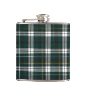 Campbell Kleid modernes Tartan Karomuster Flachmann