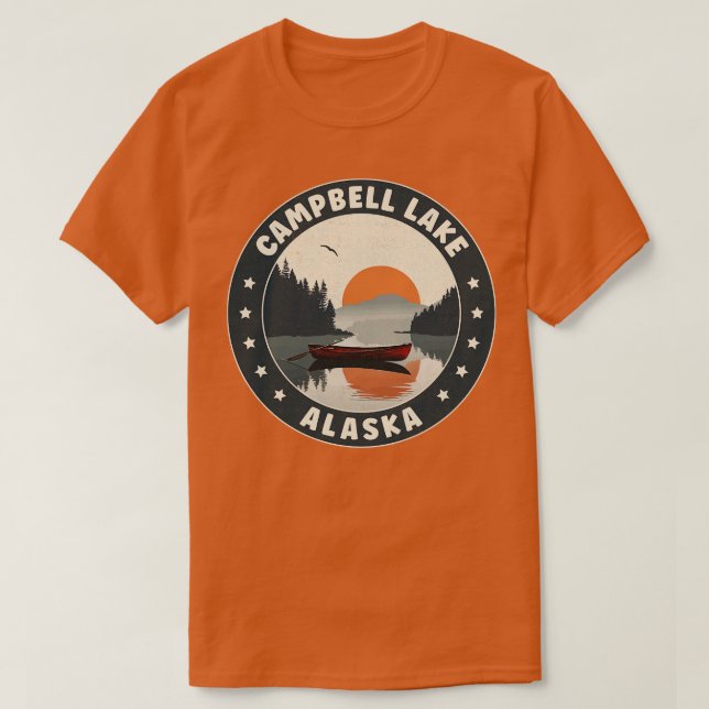 Campbell Lake Alaska Sunset TShirt (Design vorne)