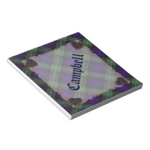 Campbell of Argyll schottisches Clan-Tartan - Plai Notizblock