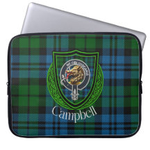 Campbell schottischer Clan Tartan und Wappen 