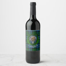 Campbell schottischer Clan Tartan und Wappen