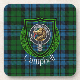 Campbell Scottish Clan Tartan & Crest Getränkeuntersetzer
