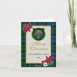 Campbell Scottish Clan Tartan & Crest Karte