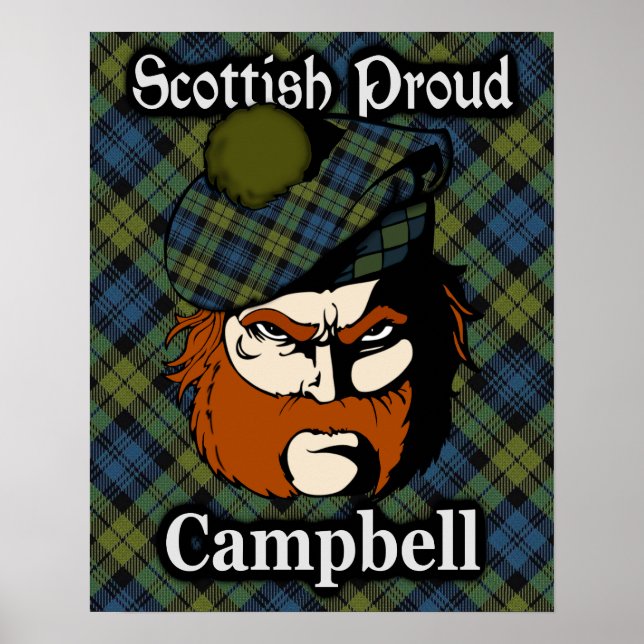 Campbell Scottish Tartan Poster (Vorne)