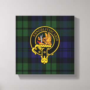 Campbell Scottish Wappen und Tartan Canvas print Leinwanddruck