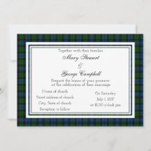 Campbell Scottish Wedding Einladung