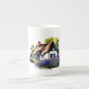 Campbell Strohdach Cottage Personalisiert Prozellantasse